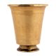 Handmade Antique Golden Water Glass On Cylindrical Base