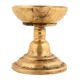 Handcrafted Golden Brass Puja Oil Diya With Single Face