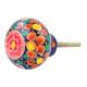 Multicolor Floral Hand Painted Kashmiri Indian Cabinet Knobs