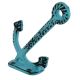 Turquoise Anchor Distressed Iron Hooks