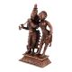 Statue Of Lord Krishna Playing Flute Alongside Goddess Radha