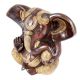 Handmade Brown And Golden Brass Decorative Ganesha Statue