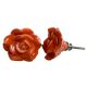 Orange Rose Knob