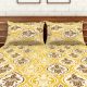 Yellow Spaces 104 TC Cotton Double Bed Sheet with 2 Pillow Covers