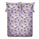 Spaces 104 TC Purple Cotton Double Bed Sheet with 2 Pillow Covers