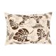 Brown Leaves Spaces 104 TC Cotton Double Bed Sheet with 2 Pillow Covers