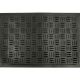 Grey Criss Cross Embossed Extra Large Rubber Door and Floor Mat