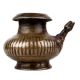 Handmade Brown Brass Water Pot with Spout for Daily Worship