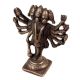 Handmade Black Brass Panchmukhi Hanuman Statue