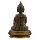 Handmade Black Coated Brass Lord BuddhaÂ Statue With Sacred Kalash
