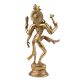 Handmade Golden Brass Ardhanarishvara Half Shiva And Parvati Dancing Statue