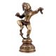Handmade Antique Finish Brass Dancing Krishna Statue