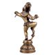 Handmade Antique Finish Brass Dancing Krishna Statue