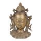 Handmade Golden Brass Lord Shiva Face Wall Hanging