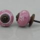 Pink Floral Knob