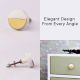 White and Golden Round Stone Dresser Knobs