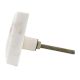 White Triangle Stone Dresser Knobs