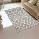 Grey Cotton Printed Extra Large Floor Rug