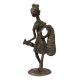 Handcrafted Black Brass Dhokra Tribal Women Statue