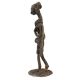 Handcrafted Black Brass Dhokra Tribal Women Statue