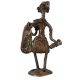 Handcrafted Black Brass Dhokra Tribal Women Statue