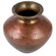 Handmade Brown Gold Ganga Jamuna pot