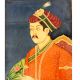 Noble Indian Mughal Painting Holding A Flower