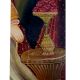 Canvas Painting Of Indian Maharaja Standing Wearing A Long Robe