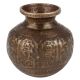 Old Brass Unique Dsesign Engraved Flower Pot