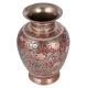 Red Brass Meenakari Work Flower Vase