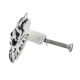 White Angel Distressed Iron Cabinet Knob
