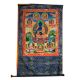 Tibetan Thangka Painting Of Eight Medicine Buddha