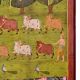 Pichwai Painting of Srinathji In Forest With Cows