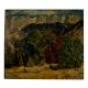 Original Mountain And Forest Landscape Painting On Cardboard