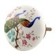 Peacock Scenery Flat Ceramic Cabinet Knobs