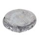 Brass Serving Tray Leafy Design In Silver Finish