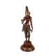 Brass Statue Of Godess Parvati In Brown Finish