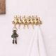 Brass Cat Wall Key Holder