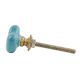 Sea Green Tiny Heart Ceramic Cabinet Knobs