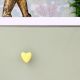 Yellow Tiny Heart Ceramic Cabinet Knobs