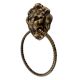 Lion Brass Door Knocker With Rope Ring