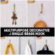 J Single Brass Hook In Golden Finish