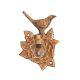 Brass Bird Figurine Bracket for Wall Shelves
