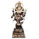 Lord Ganesha Om Mooshak Statue  Black And Golden