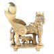 Brass Kamdhenu Cow With Calf Statue