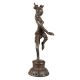 Brass Dancing Goddess Statue In Antique Finish