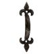 Antique Fleur De Lis Small Metal Cabinet Handles
