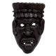 Black Wooden African Face Wall Hanging Mask