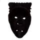 Black Wooden African Face Wall Hanging Mask