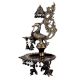 Peacock Design Oil Lamp Brass Diya With Many Bells